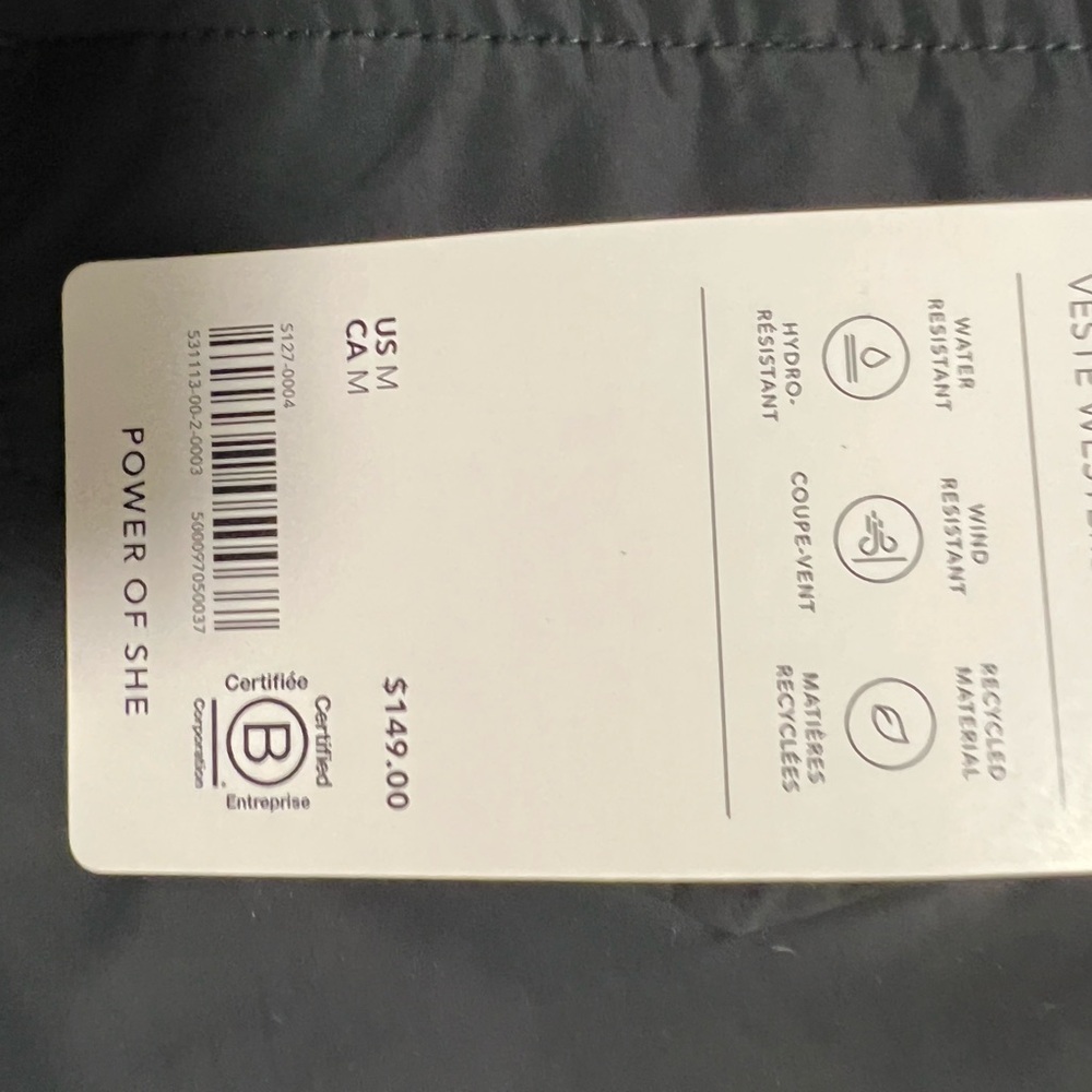 Athleta Westerly Jacket size Medium NWT - Picture 3 of 3